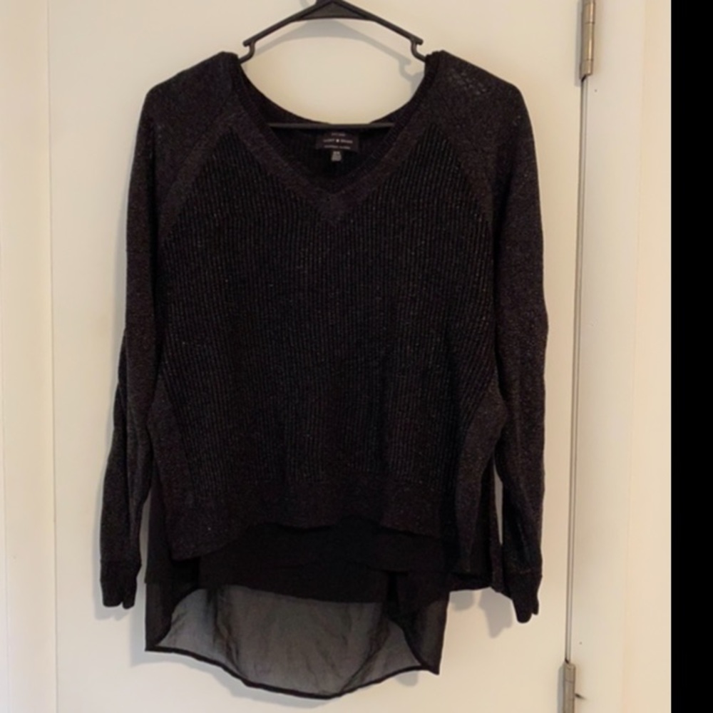 Lucky Brand Black Sweater, size M